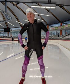 Alternative view of Edge Speedskating Suit, Violet Triangles